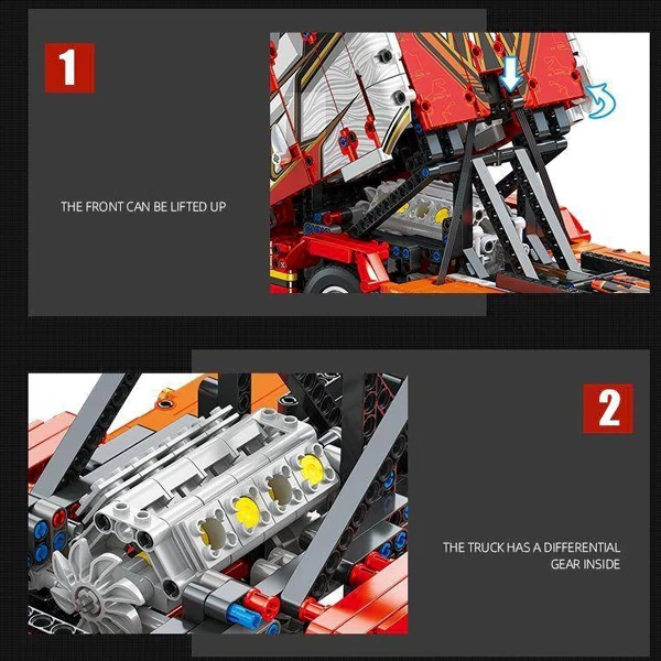 Lego Heavy Duty Differential LEGO MOC JIESTAR JJ9070 Scania Heavy