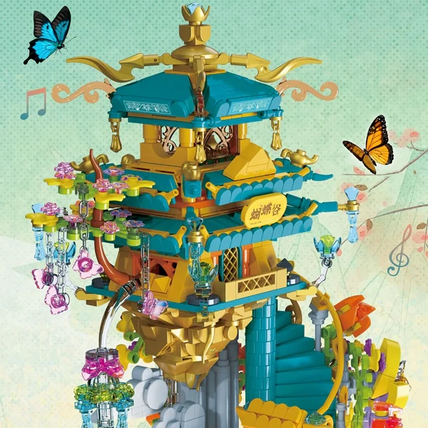 ZHEGAO 954001 Butterfly Music Box Creator Expert