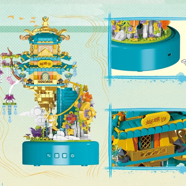 ZHEGAO 954001 Butterfly Music Box Creator Expert