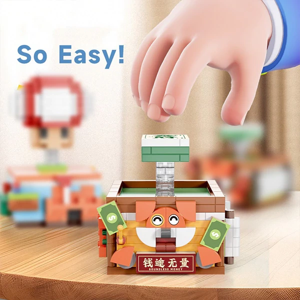 [Mini Micro Bricks] MOYU Decompression Mushroom Mahjong Creator Expert