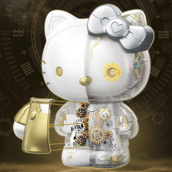 LEGO MOC TOP TOY TC2045 Hello Kitty White Golden Big Figure