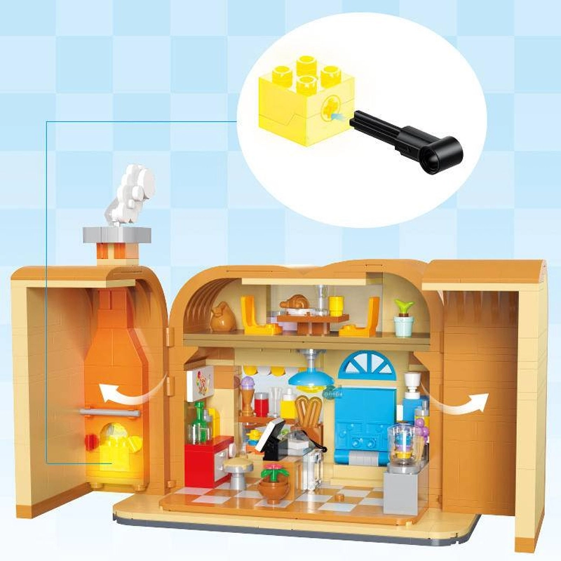 [Mini Micro Bricks] BALODY 21084-21086 Doraemon Bakery Movie & Game