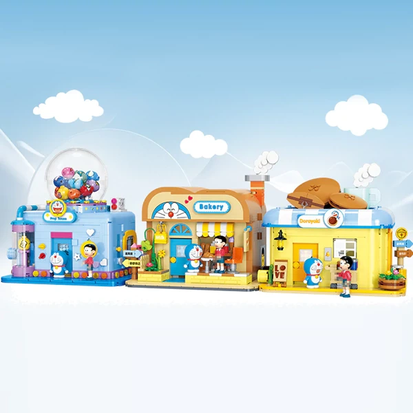 [Mini Micro Bricks] BALODY 21084-21086 Doraemon Bakery Movie & Game