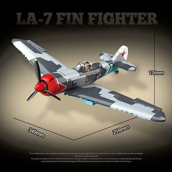 [Pre-sale] QUANGUAN 100286 LA-7 Fin Fighter Military