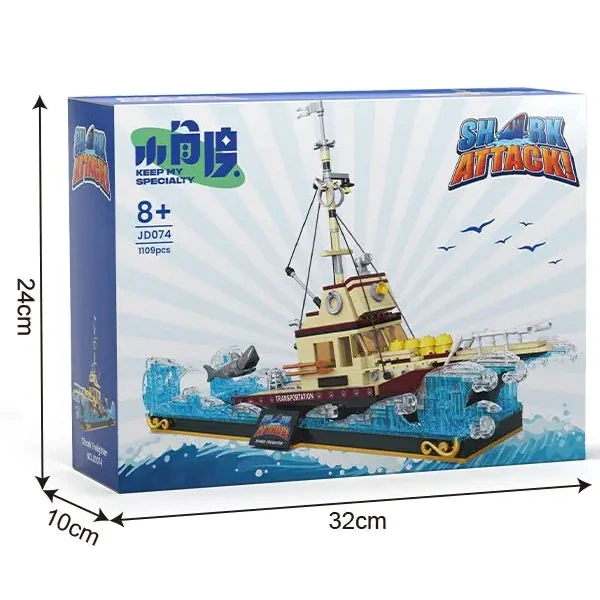 [Pre-sale] CBOX JD074 Ship and Little White Shark Technic
