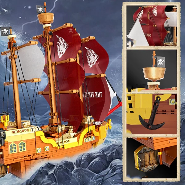 [Pre-sale] [Mini Micro Bricks] ZHEGAO 653003 The King of Pirate Historical