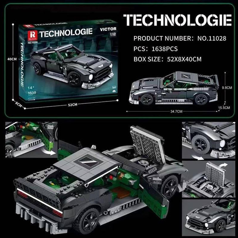 Reobrix 11028 Creator Expert Series Aston Martin Victor Building Blocks 1638pcs Bricks Toys Model Ship From China