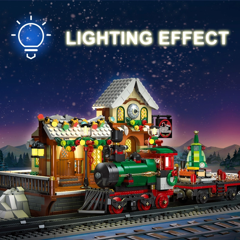 JIESTAR 89142 The Railway Station At Christmas Seasonal Creator