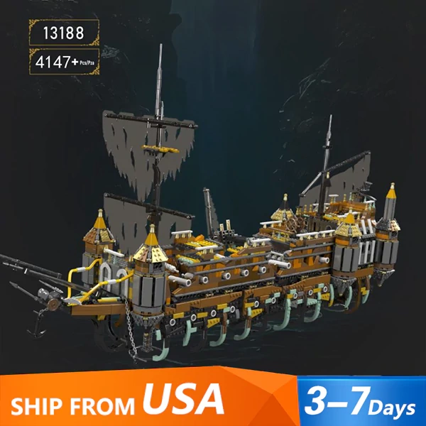 [Pre-sale] MouldKing 13188 Mary Pirate Ship Movie & Game US Warehouse Express