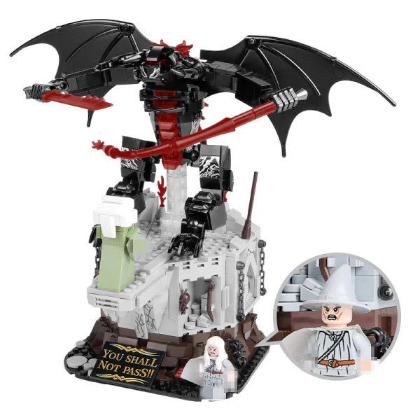 WGC 66042 The Lord of the Rings Flame and waste Gandalf duel scene Movie & Game