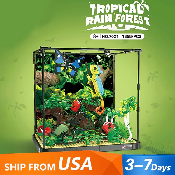 [Pre-sale] DK 7021 Tropical Rainforest Pavilion Creator Expert US Warehouse Express