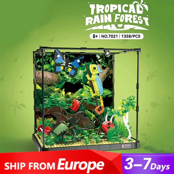[Pre-sale] DK 7021 Tropical Rainforest Pavilion Creator Expert Europe Warehouse Express