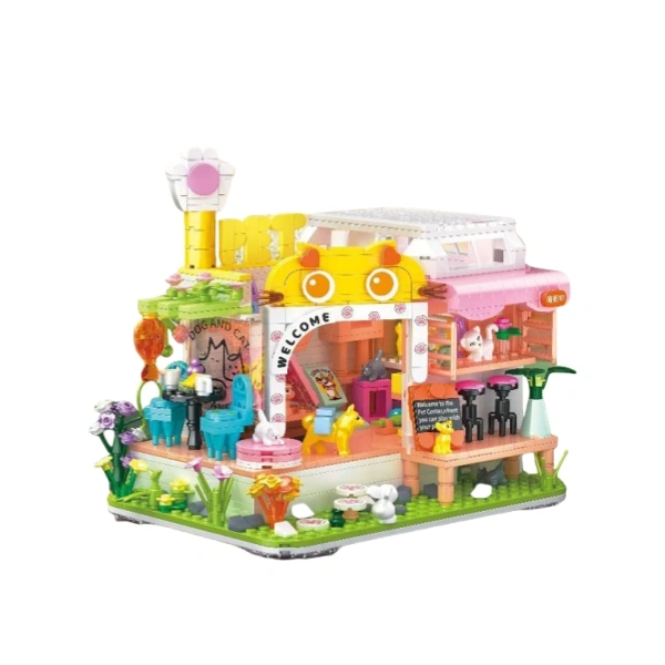 [Mini Micro Bricks] ZHEGAO Pet House Series Modular Buildings