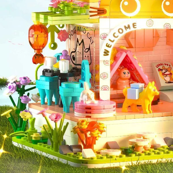 [Mini Micro Bricks] ZHEGAO Pet House Series Modular Buildings