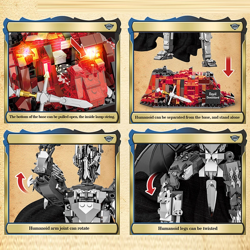 [Pre-sale] DK 6007 The Lord of the Rings Sauron mecha Movie & Game US Warehouse Express