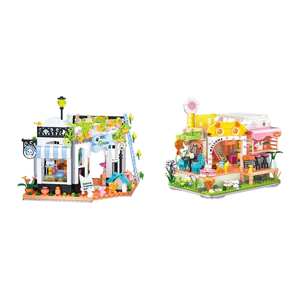 [Mini Micro Bricks] ZHEGAO Pet House Series Modular Buildings