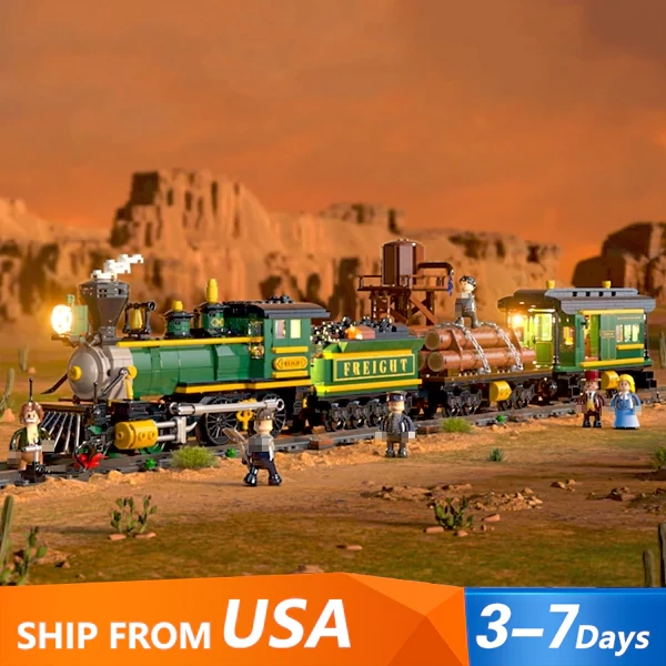 [Pre-sale] FunWhole F9036 Western Train Technic US Warehouse Express