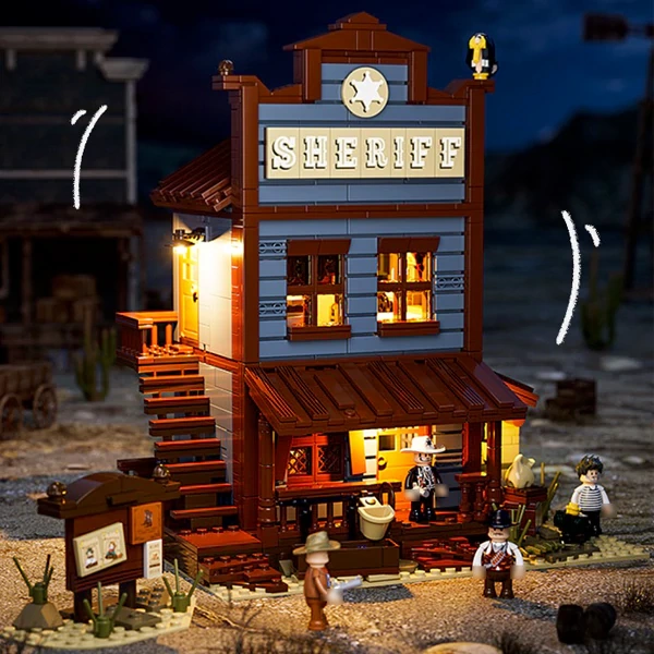 [Pre-sale] FUNWHOLE F9026 Old West Sheriff's Office Modular Buildings Europe Warehouse Express