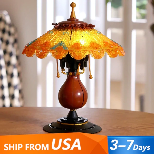 [Pre-sale] [Mini Micro Bricks]ZHEGAO 00398 Table Lamp Creator US Warehouse Express