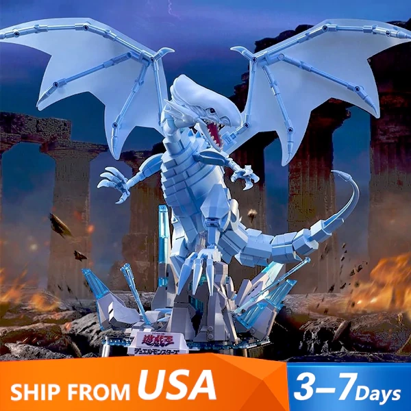 [Pre-sale] AREA-X AB0004 Yu-Gi-Oh Blue Eyed White Dragon YuGiOh Movie US Warehouse Express