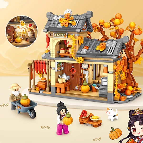 [Pre-sale] [Mini Micro Bricks] LOZ 1379 Autumn House Modular Buildings