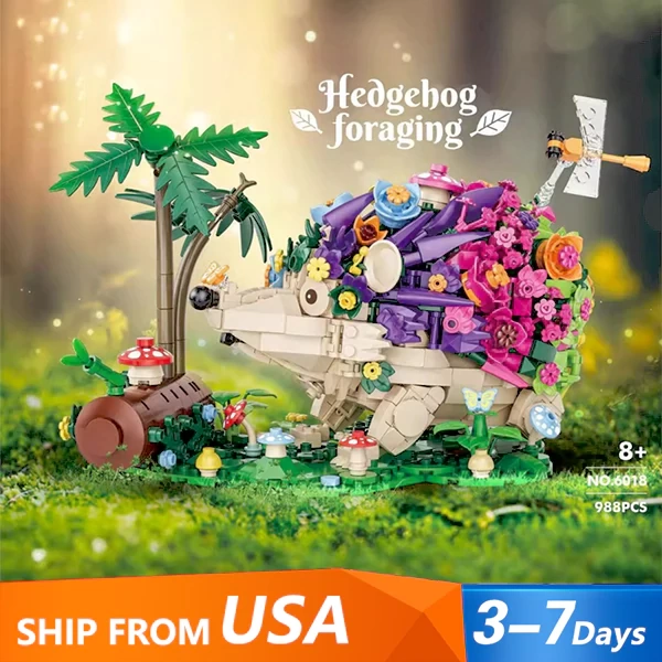 [Pre-sale] DK 6018 Hedgehogs Foraging For Food Creator Expert US Warehouse Express