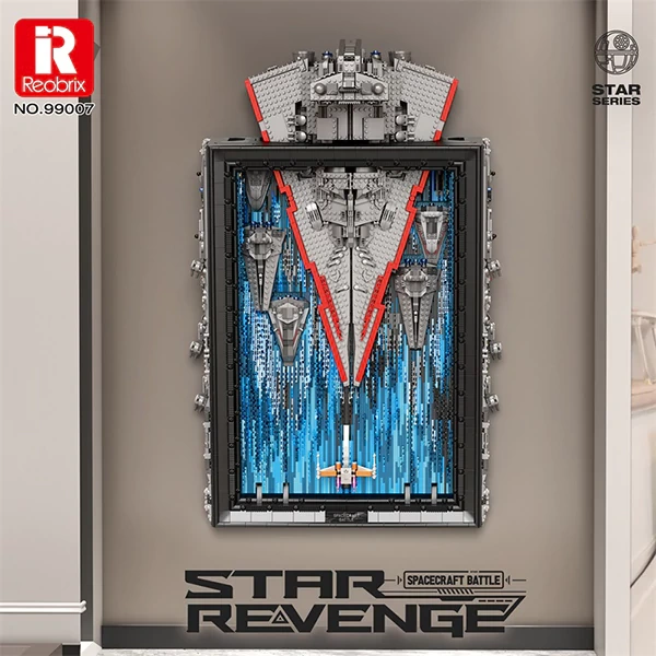 [Pre-Sale] ReoBrix 99007 Star Revenge Spacecraft Battle 3D Mural Movie