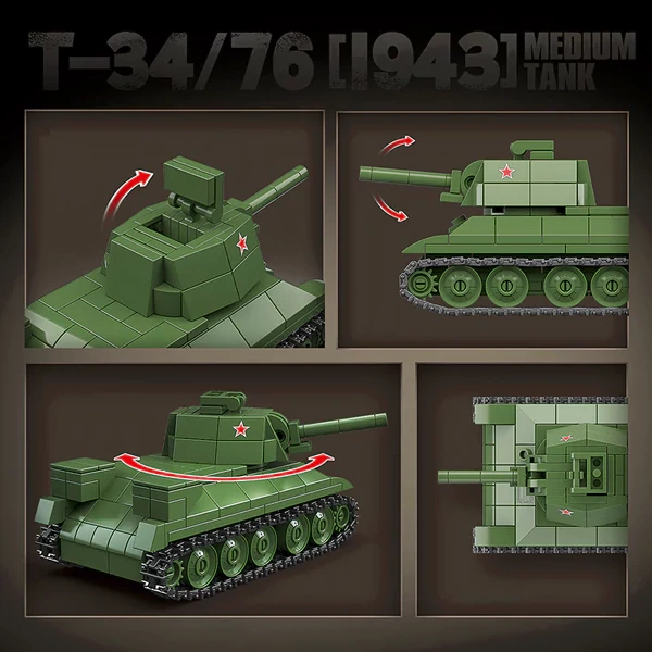 [Pre-sale] Quanguan 100297 T-34/76 [1943] Medium Tank Military