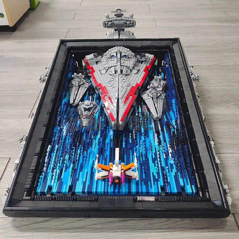 [Pre-Sale] ReoBrix 99007 Star Revenge Spacecraft Battle 3D Mural Movie