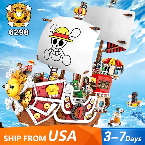 [Pre-sale] SY SY6298 One Piece: A Thousand Sunny Pirate Ship Movie US Warehouse Express