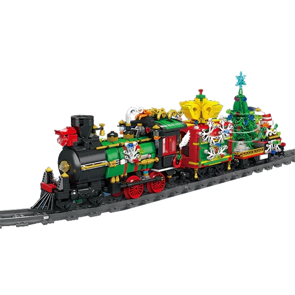 [With Motor] MouldKing 12012S Christmas Train Technic