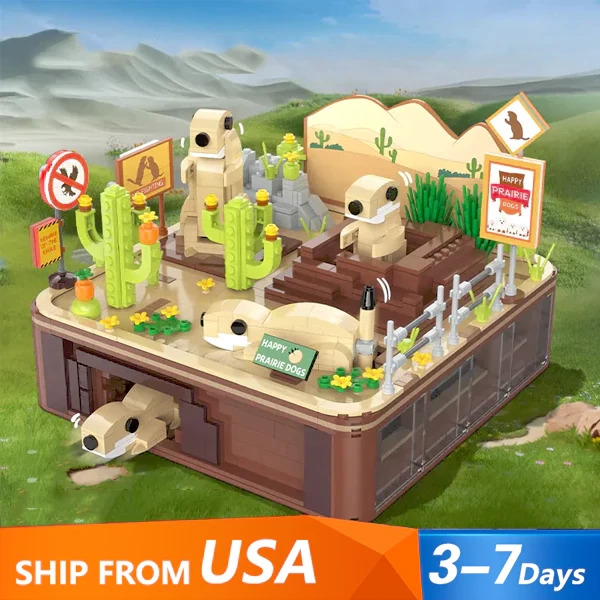 [Pre-sale] CaDA C71008 Dynamic Landscape Of Prairie Dog Creator Expert US Warehouse Express