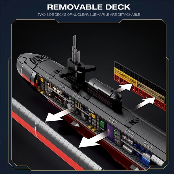 [Pre-sale] Reobrix 33049 LOS ANGELES CLASS SSN NUCLEAR SUBMARINE Military US Warehouse Express