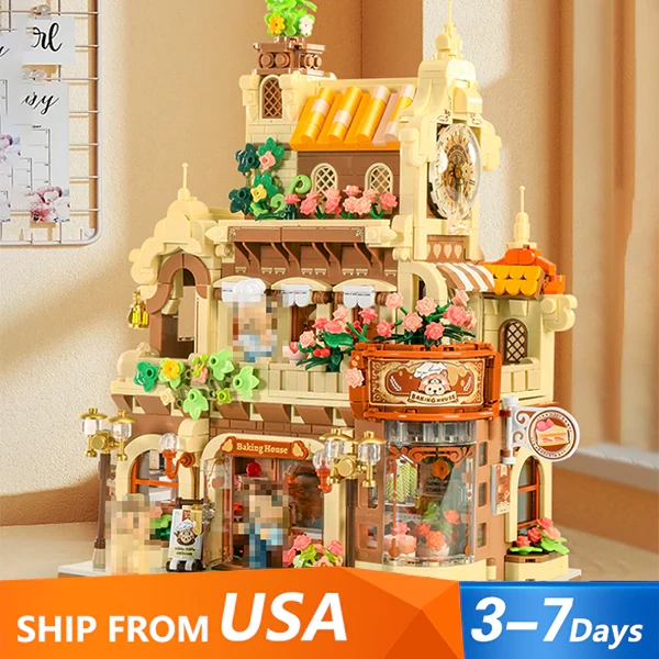 [Pre-sale] Panlos 881103 Teddy's bakery Modular Buildings US Warehouse Express