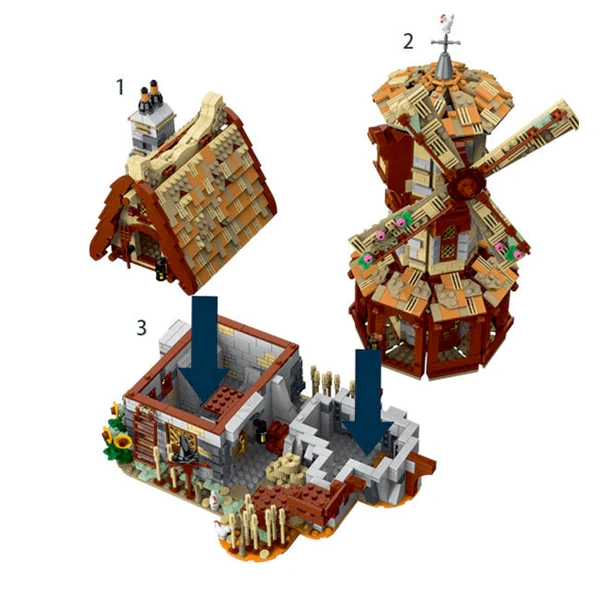 XMORK 033009 Medieval Windmill Modular Buildings