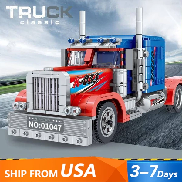 [Pre-sale] [Mini Micro Bricks] ZHEGAO 01047 Optimus Prime Truck Classic Technic US Warehouse Express