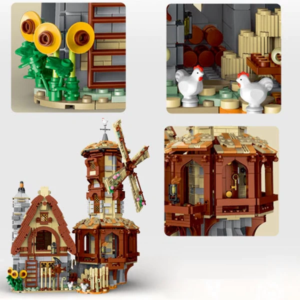 XMORK 033009 Medieval Windmill Modular Buildings