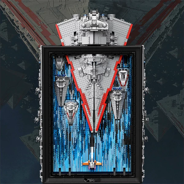 [Pre-Sale] ReoBrix 99007 Star Revenge Spacecraft Battle 3D Mural Movie