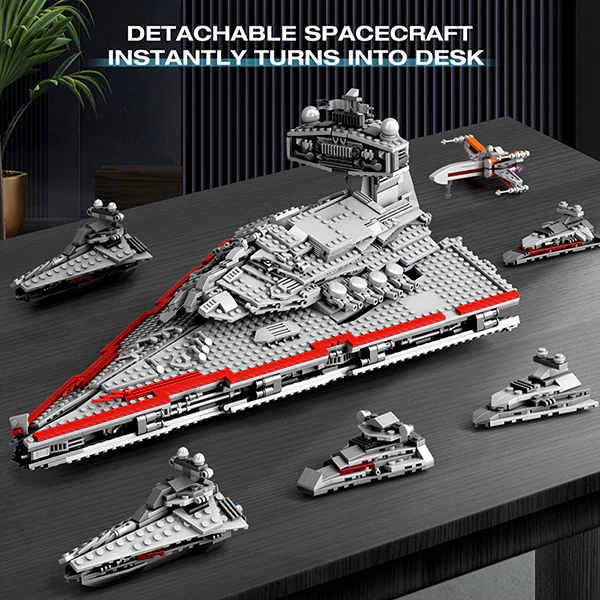 [Pre-Sale] ReoBrix 99007 Star Revenge Spacecraft Battle 3D Mural Movie