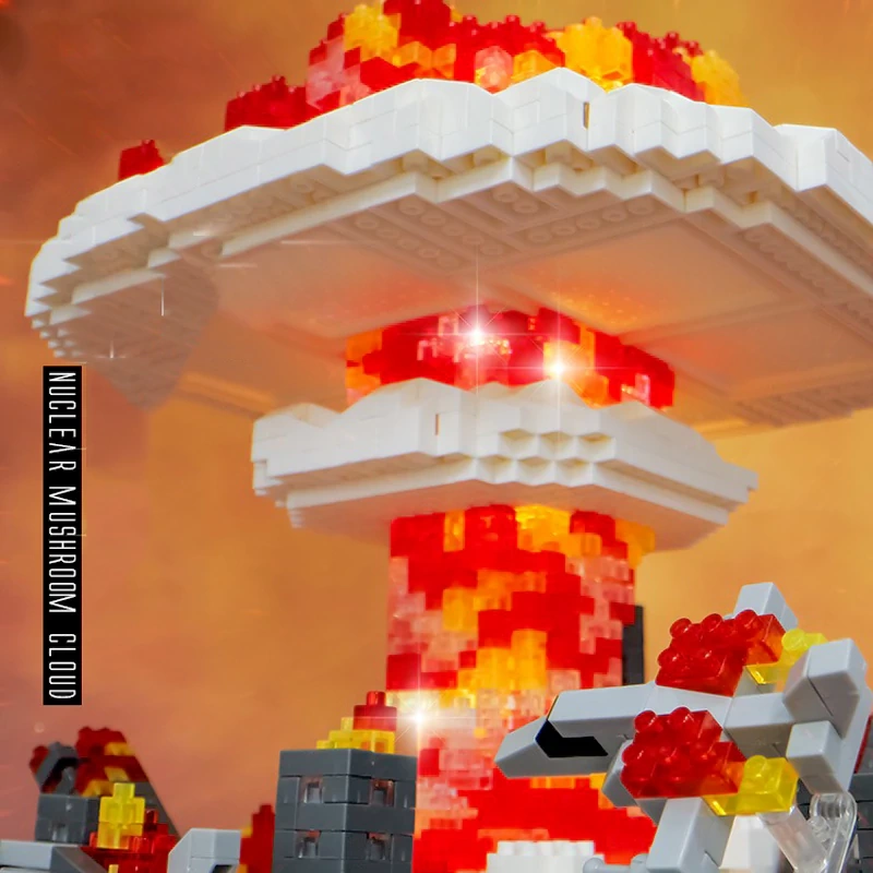 [Mini Micro Bricks] BALODY 16292 Nuclear Bomb Mushroom Cloud Creator Expert