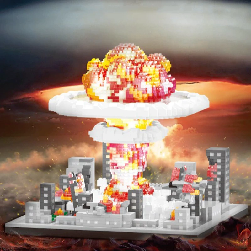 [Mini Micro Bricks] BALODY 16292 Nuclear Bomb Mushroom Cloud Creator Expert