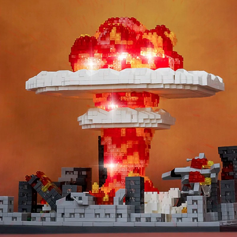[Mini Micro Bricks] BALODY 16292 Nuclear Bomb Mushroom Cloud Creator Expert