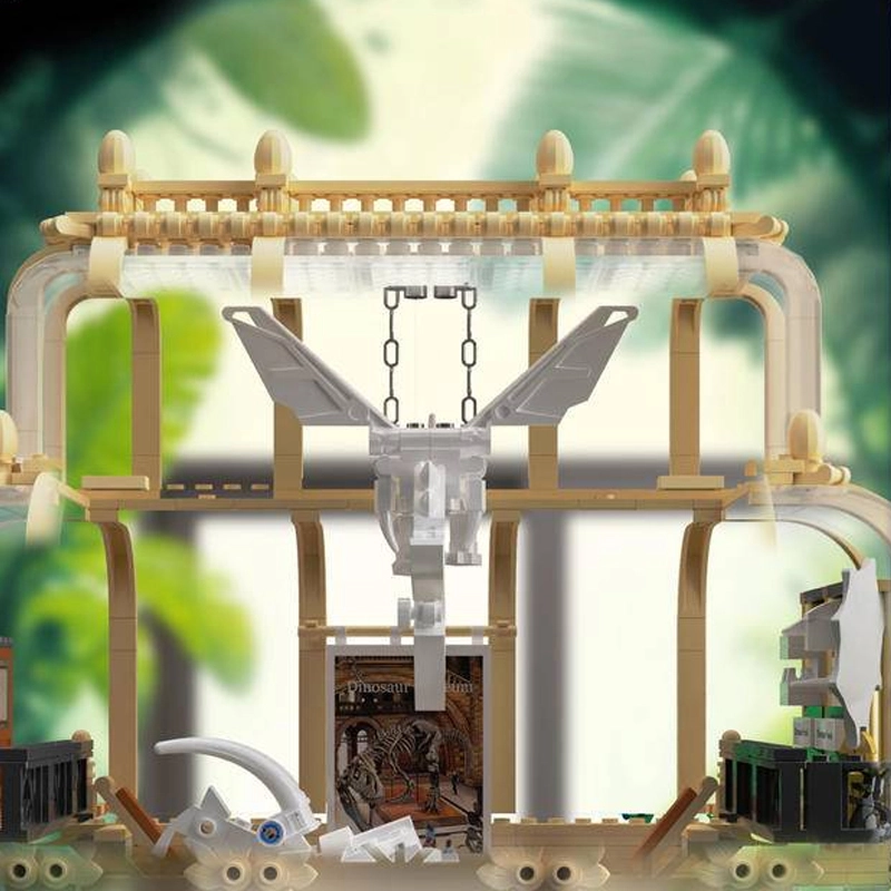[Mini Micro Bricks] ZHEGAO 613000 Dinosaur Museum Modular Buildings