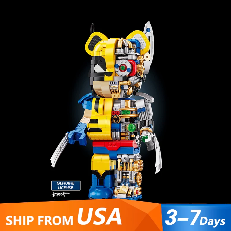 WANGAO 188013 Wolverine Bear Brick US Warehouse Express
