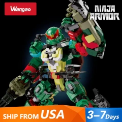 Wangao 288007 Mutant Ninja Red Mecha Movie US Warehouse Express