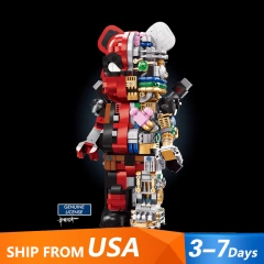 WANGAO 188014 Deadpool Bear Brick US Warehouse Express