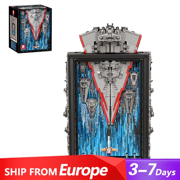 [Pre-sale] [With Original Box] ReoBrix 99007 Star Revenge Spacecraft Battle 3D Mural Movie Europe Warehouse Express