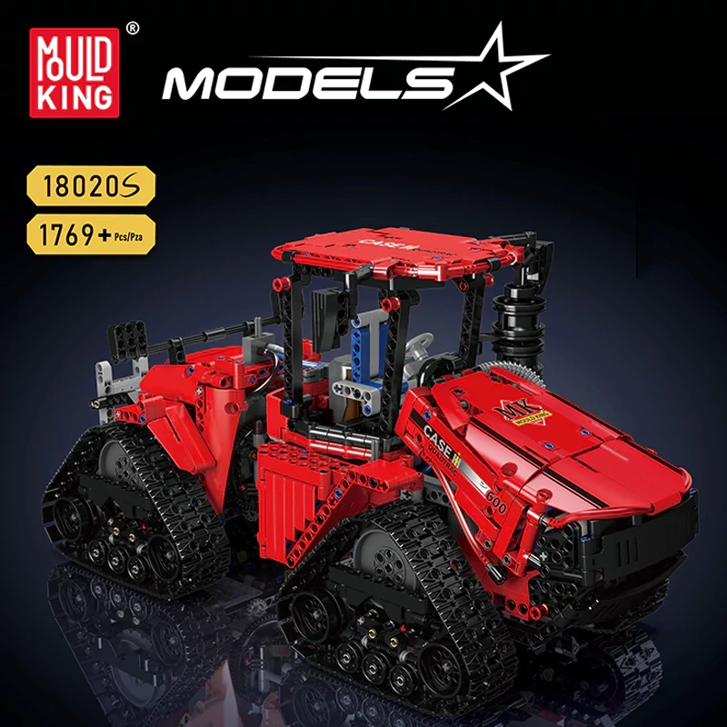 [With Motor] MouldKing 18020S Pneumatic Crawler Tractor Technic