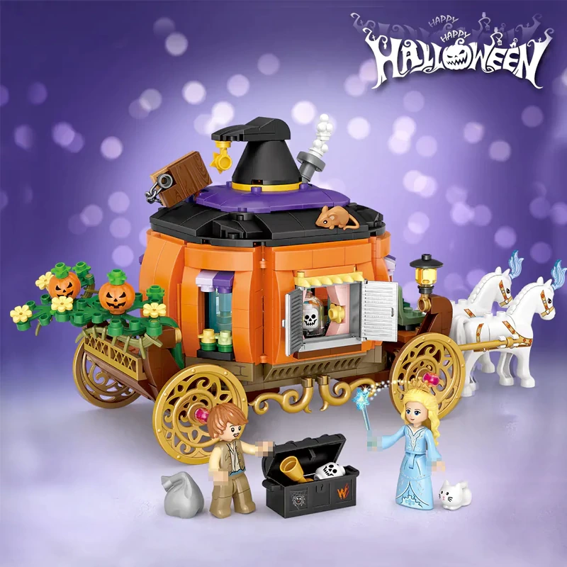 LOZ 1134 Halloween Pumpkin Carriage Halloween