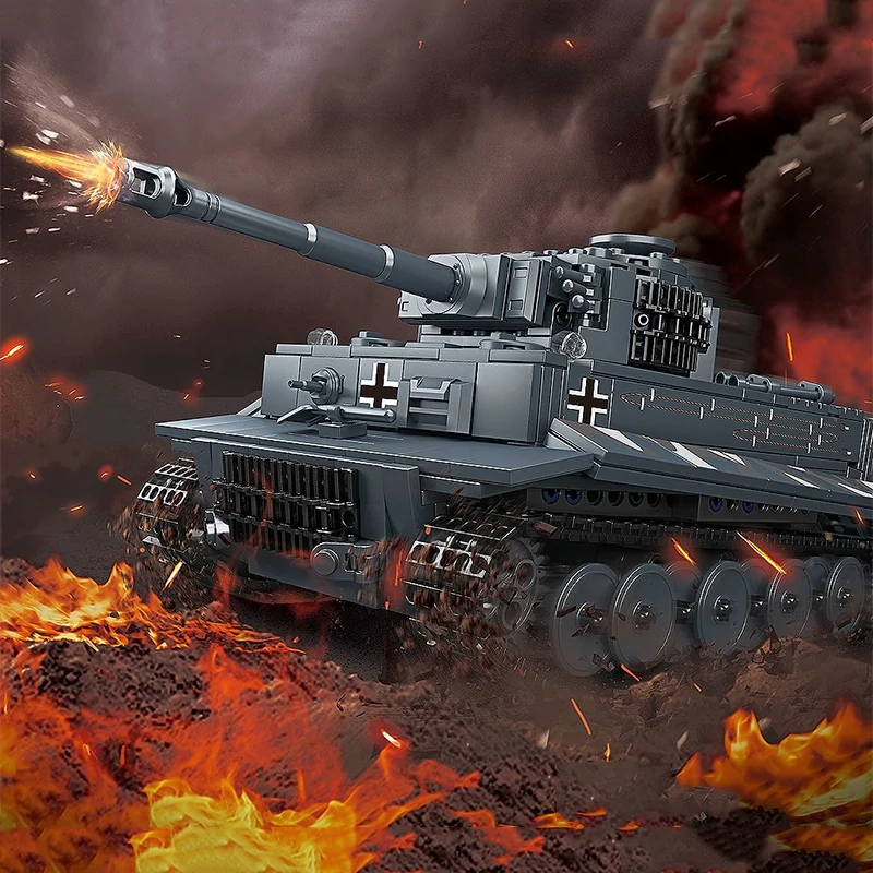 [With Motor] MouldKing 20014S Tiger Tank Military